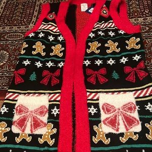 Ginger Bread Metallic Thread Long Cardigan